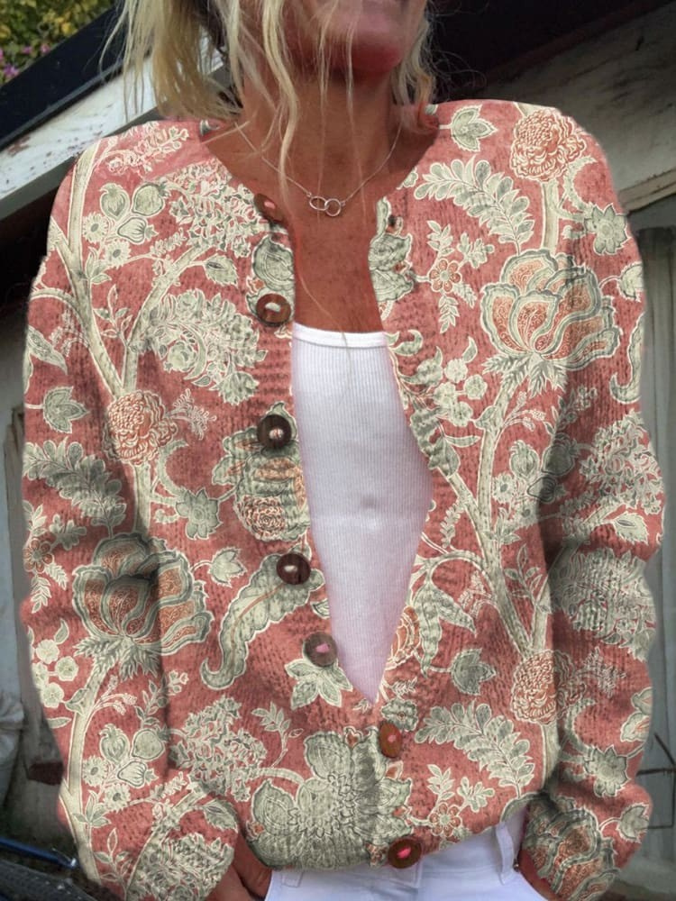 Lena | Vintage Floral Cardigan