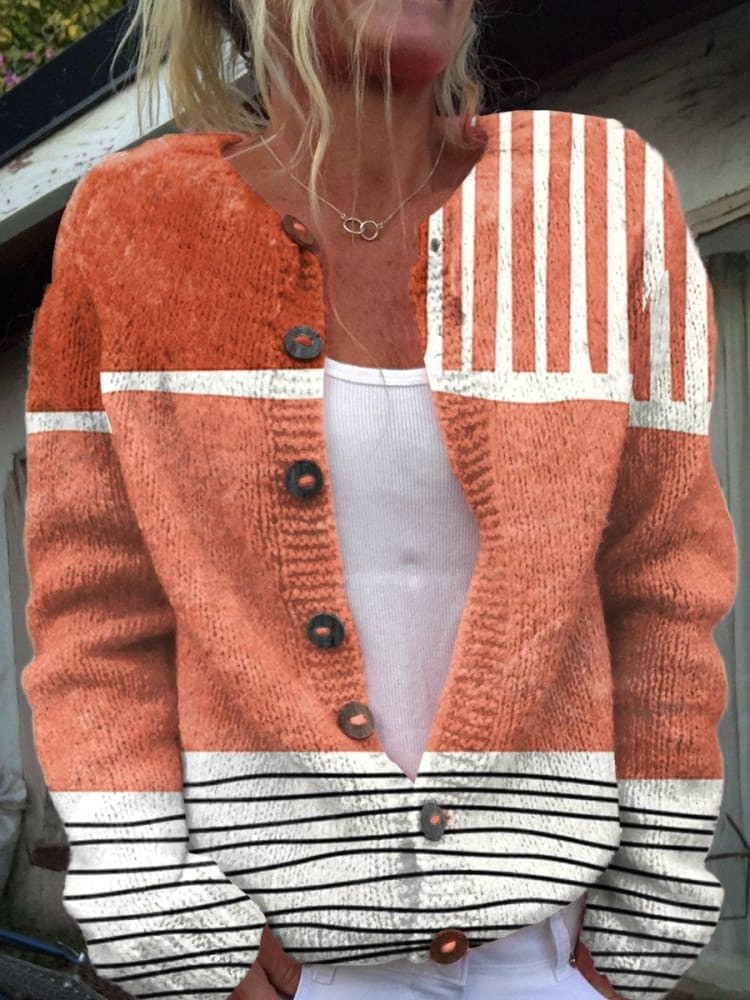 Audrey | Retro Art Cardigan