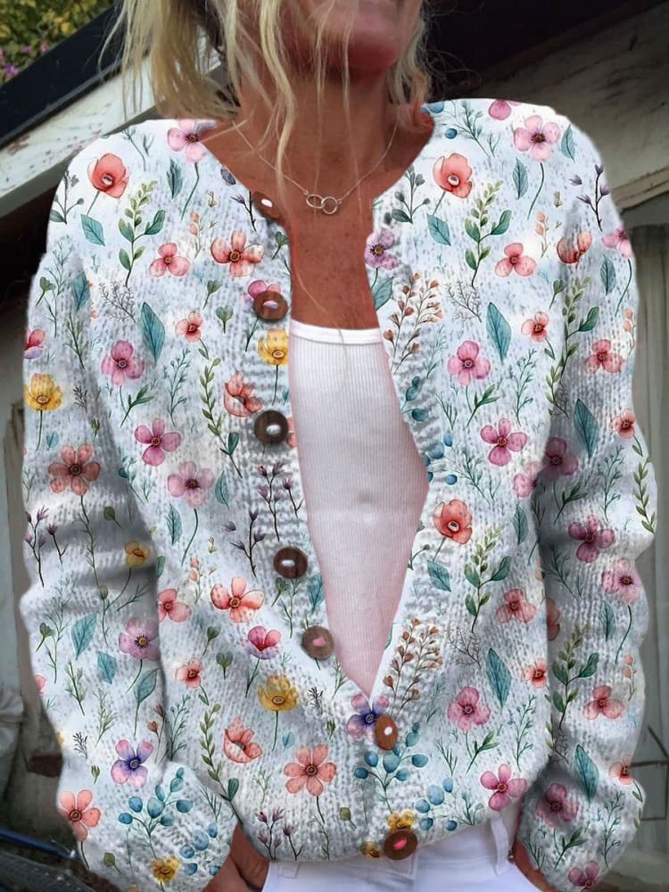 Isabella | Vintage Floral Cardigan