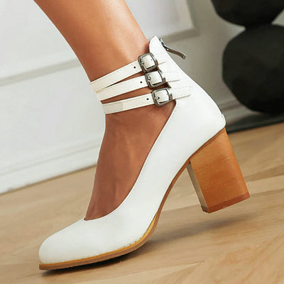 Sophia | Ankle Strap Chunky Heel Sandals
