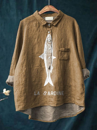 Lily | Sardine Graphic Shirt
