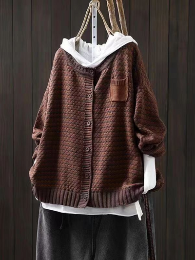 Seliora - Textured Knit Cardigan