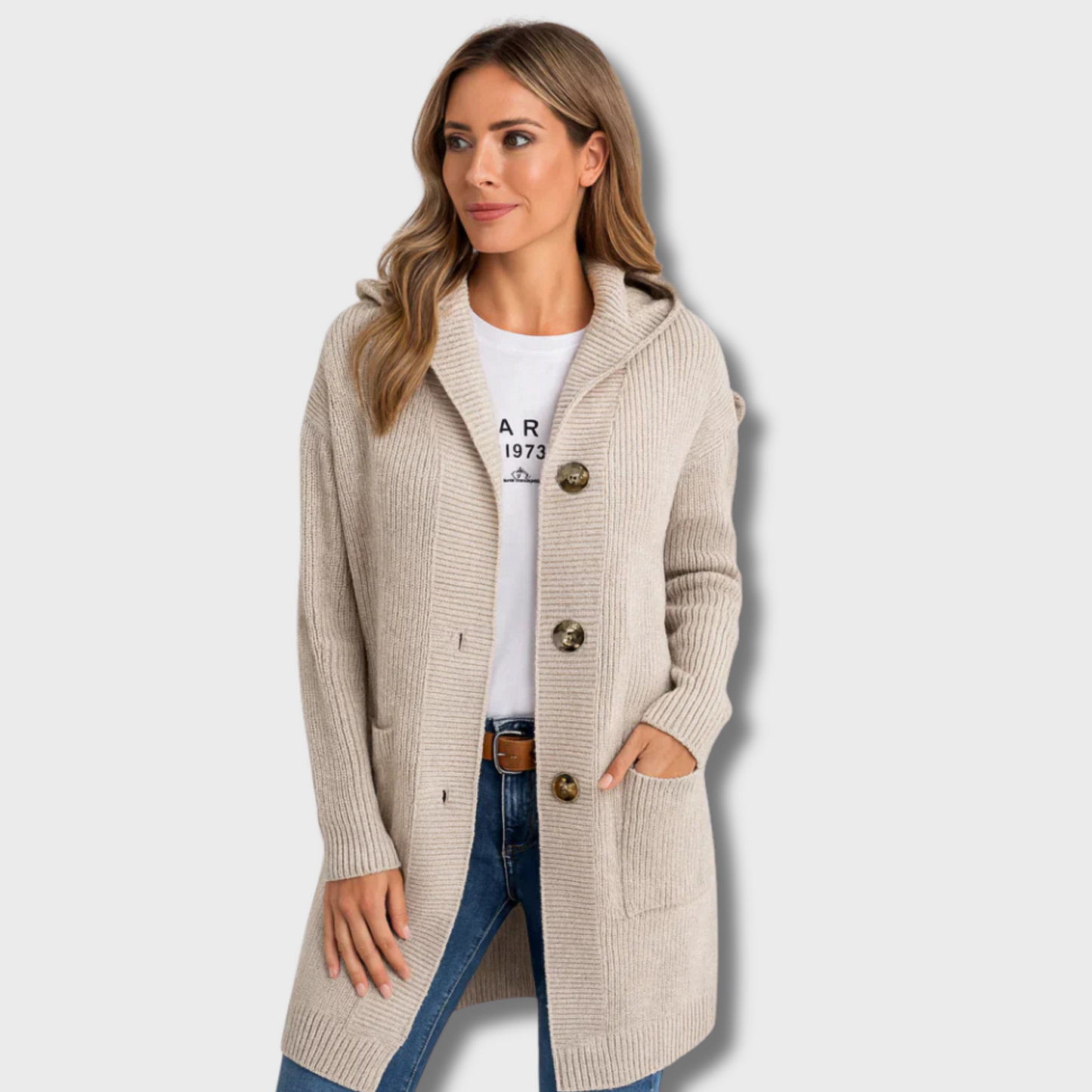 Olga | Elegant Long Knitted Cardigan