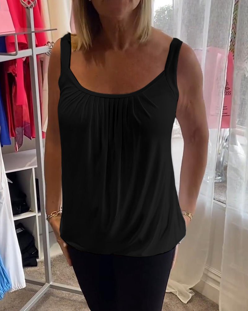 Vangie | Graceful Pleated Top