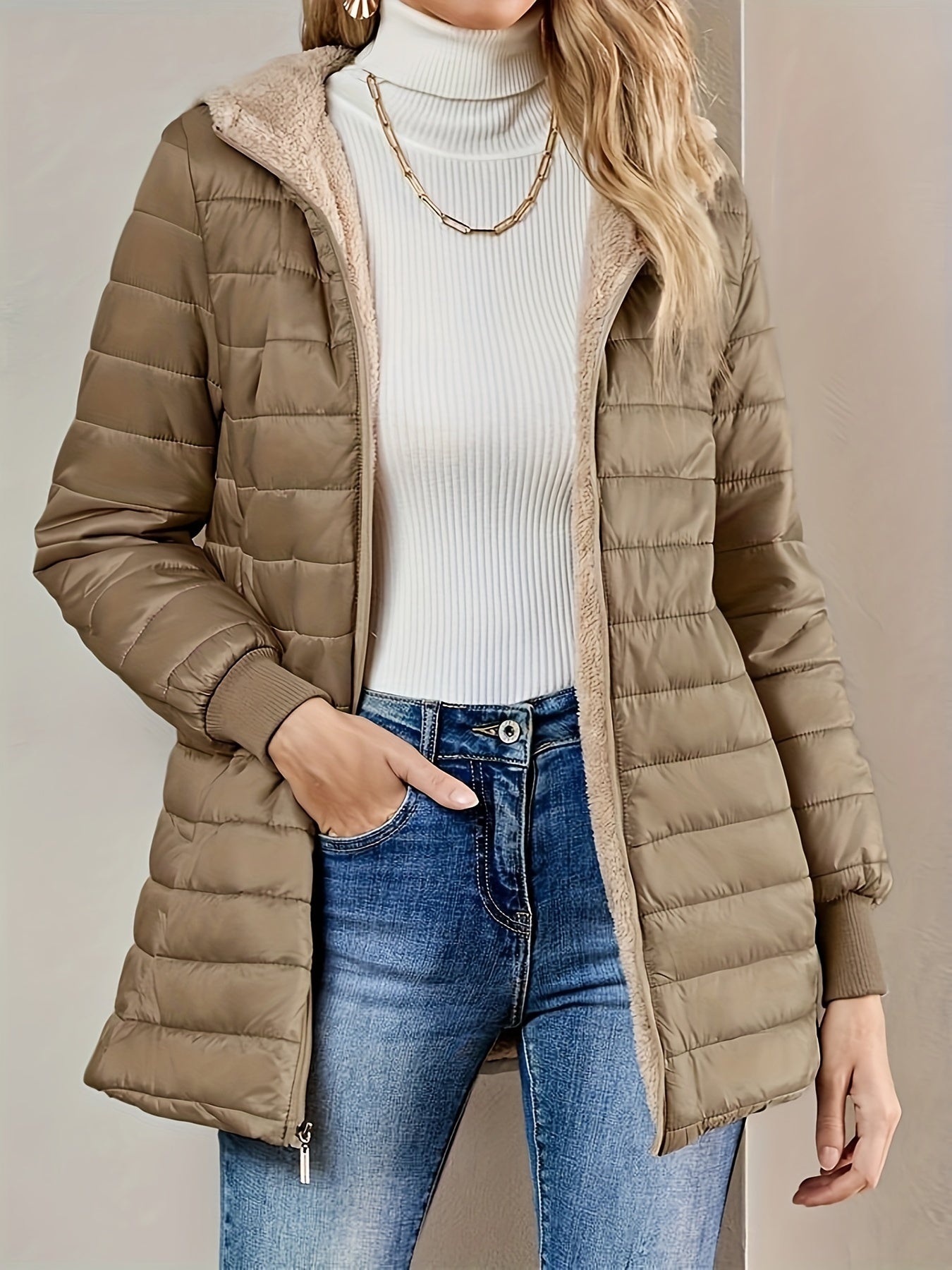 Clara | Warm Winter Hooded Puffer Jacket