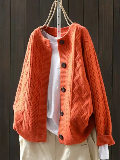 Lorenza - Cable Knit Cardigan