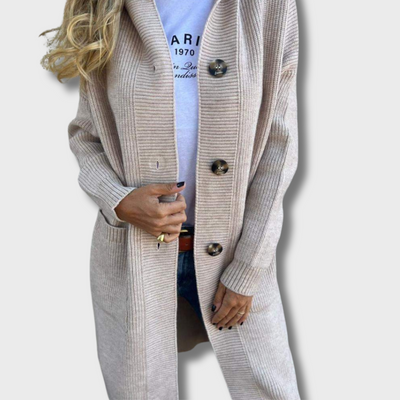 Olga | Elegant Long Knitted Cardigan