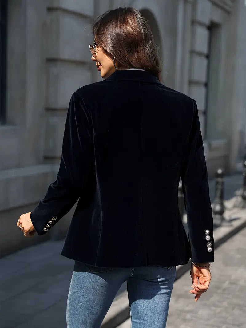 Julissa | Tailored Velvet Blazer