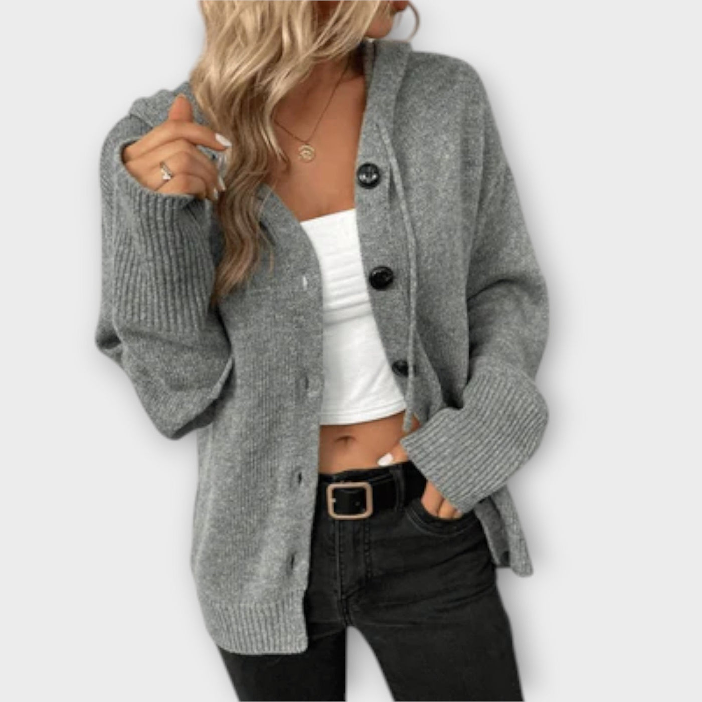 Ashley | Knitted Cardigan with Buttons