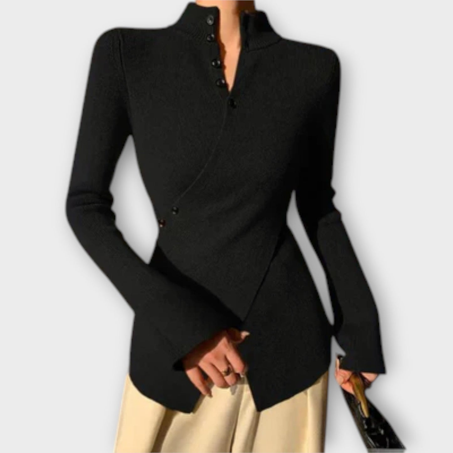 Skylar | Elegant Knitted Cotton Sweater