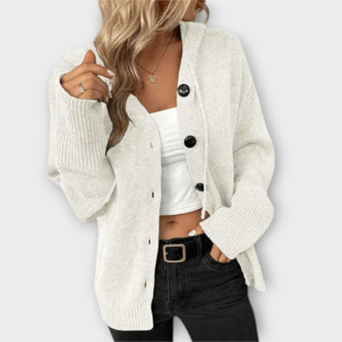 Ashley | Knitted Cardigan with Buttons