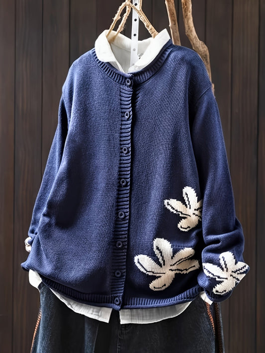 Seraphine - Floral Knit Sweater