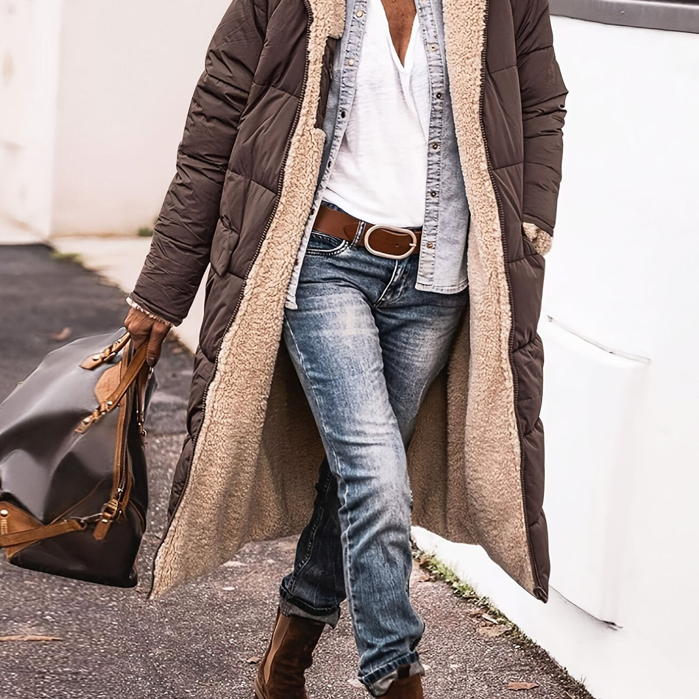 Sophia | Long Puffer Warm Coat Hooded