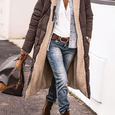 Sophia | Long Puffer Warm Coat Hooded