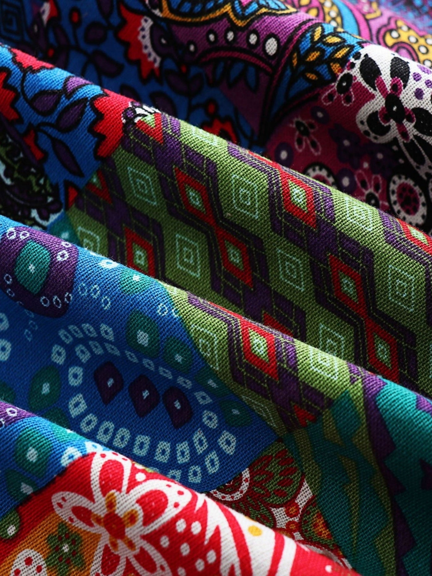 Maribel | Patchwork Coat Boho Hooded Winter Jacket