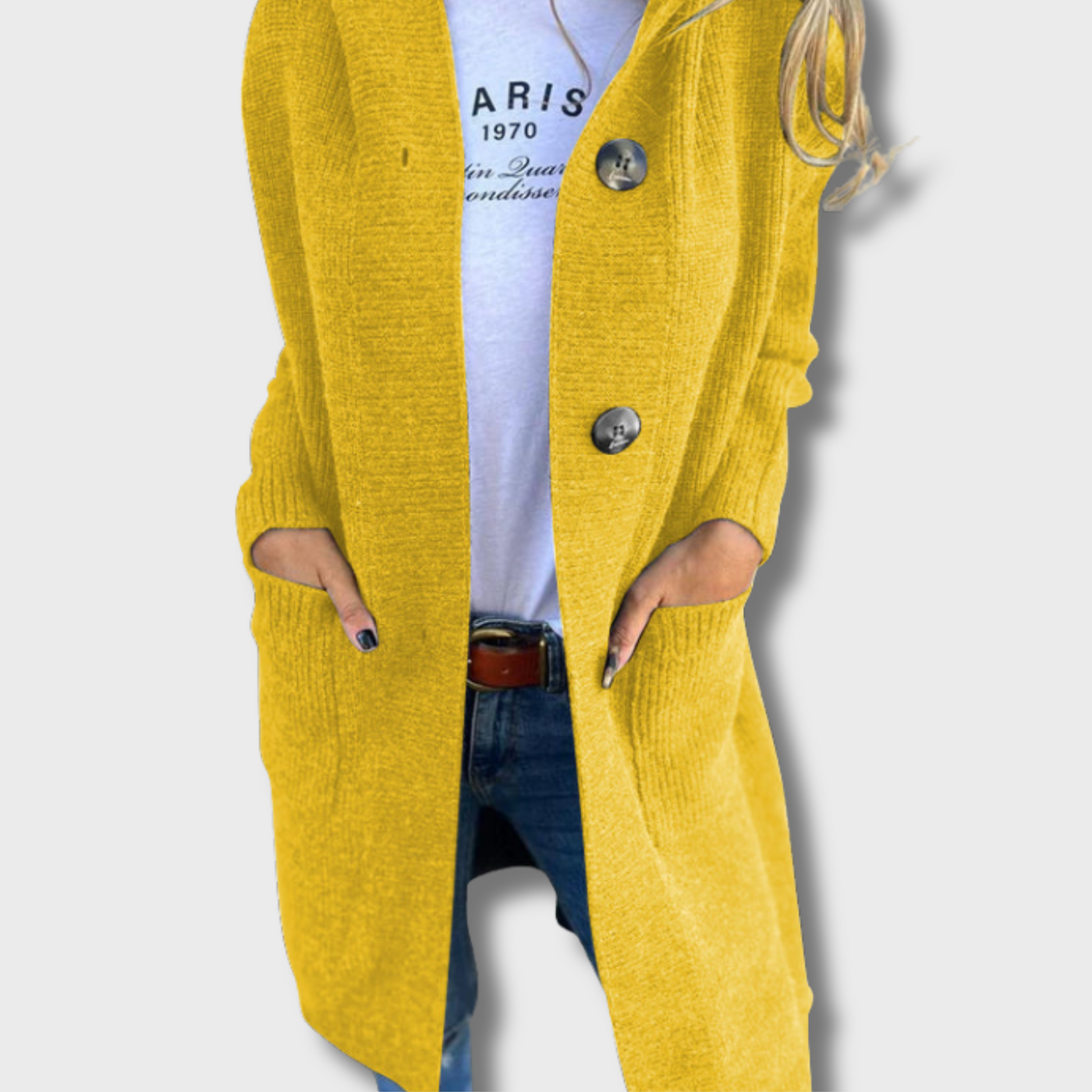 Olga | Elegant Long Knitted Cardigan