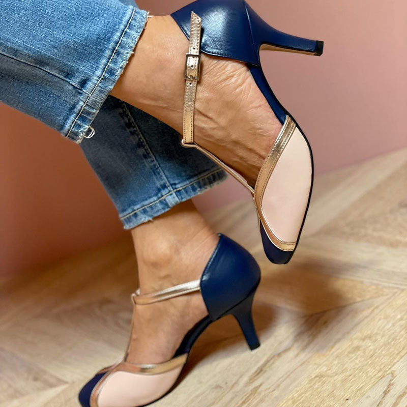 Alessia | Colorful T-Strap Shoes