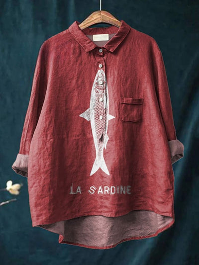 Lily | Sardine Graphic Shirt