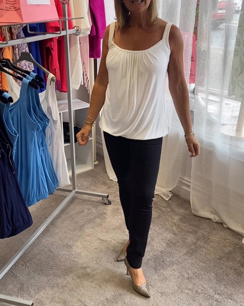 Vangie | Graceful Pleated Top