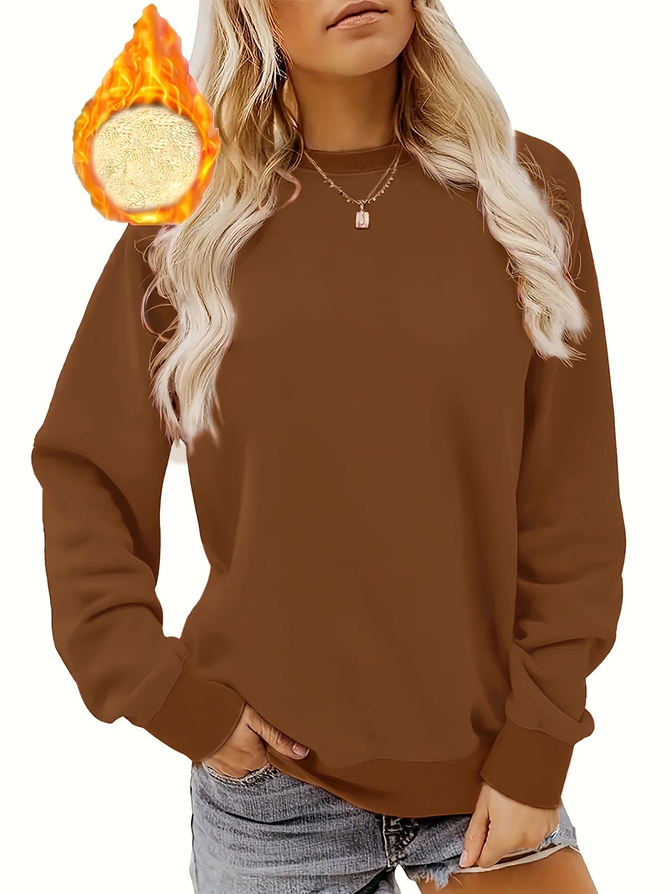 Mila | Winter Pullover Thermal Sweatshirt