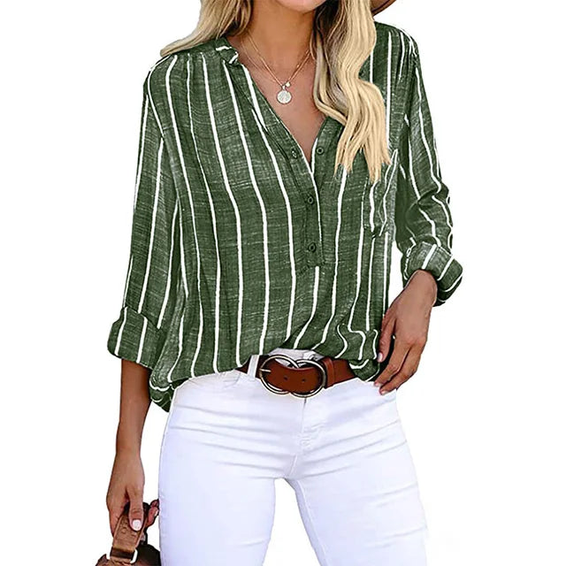 Maddie | Striped Shirt