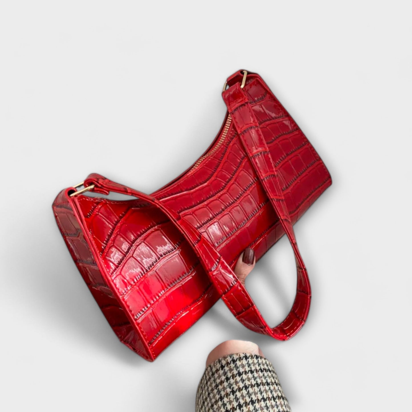 Ava - Shiny Leather Bag
