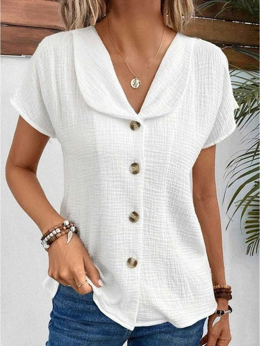 Sarah | Collared Butterfly Blouse