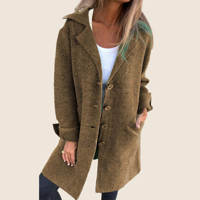 Marcelle | Chic Hooded Coat with Pockets
