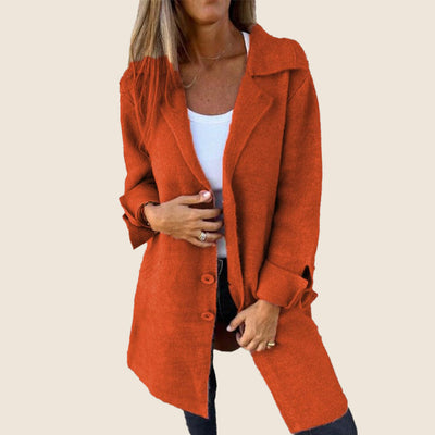 Marcelle | Chic Hooded Coat with Pockets