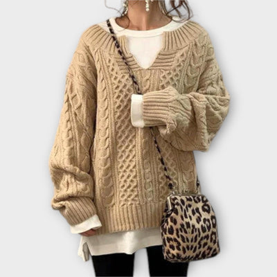 Destiny | Oversized Sweater with Cable Pattern