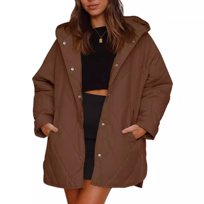 Aria | Quilted Oversized Hooded Coat