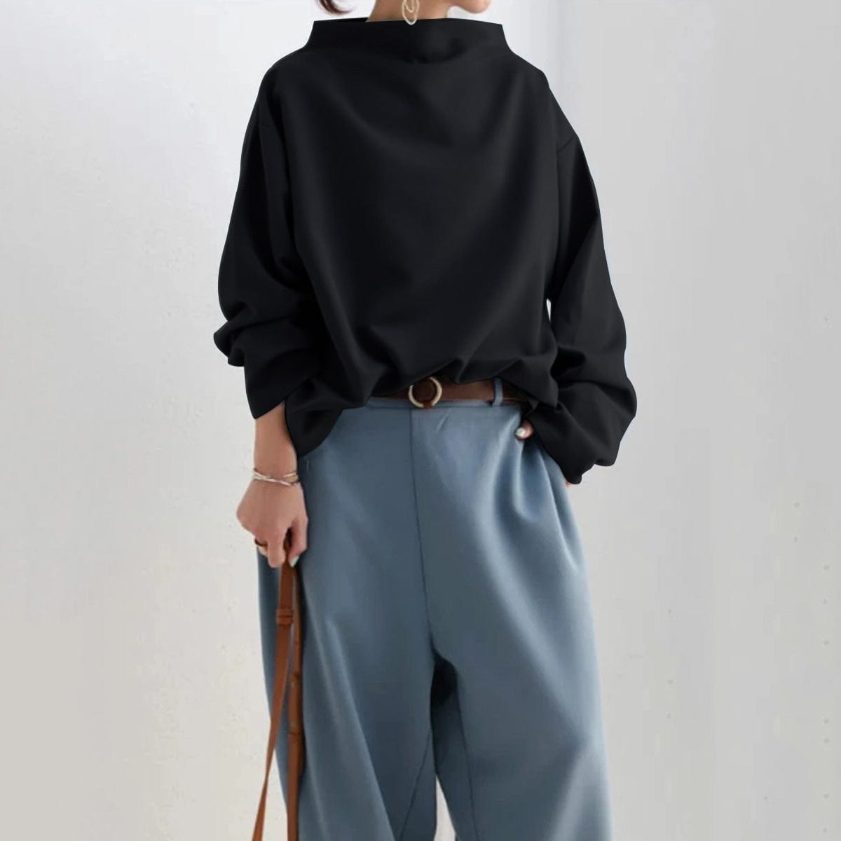 Alana | High-Neck Soft Knit Top