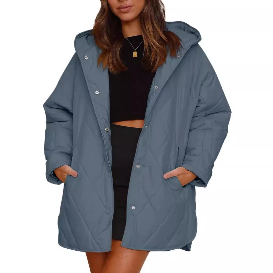 Aria | Quilted Oversized Hooded Coat