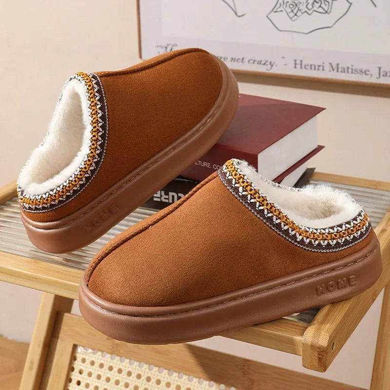 Chloe | Fluffy Platform Slippers