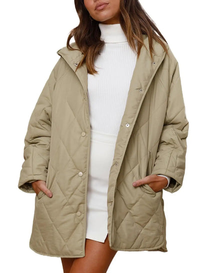 Aria | Quilted Oversized Hooded Coat