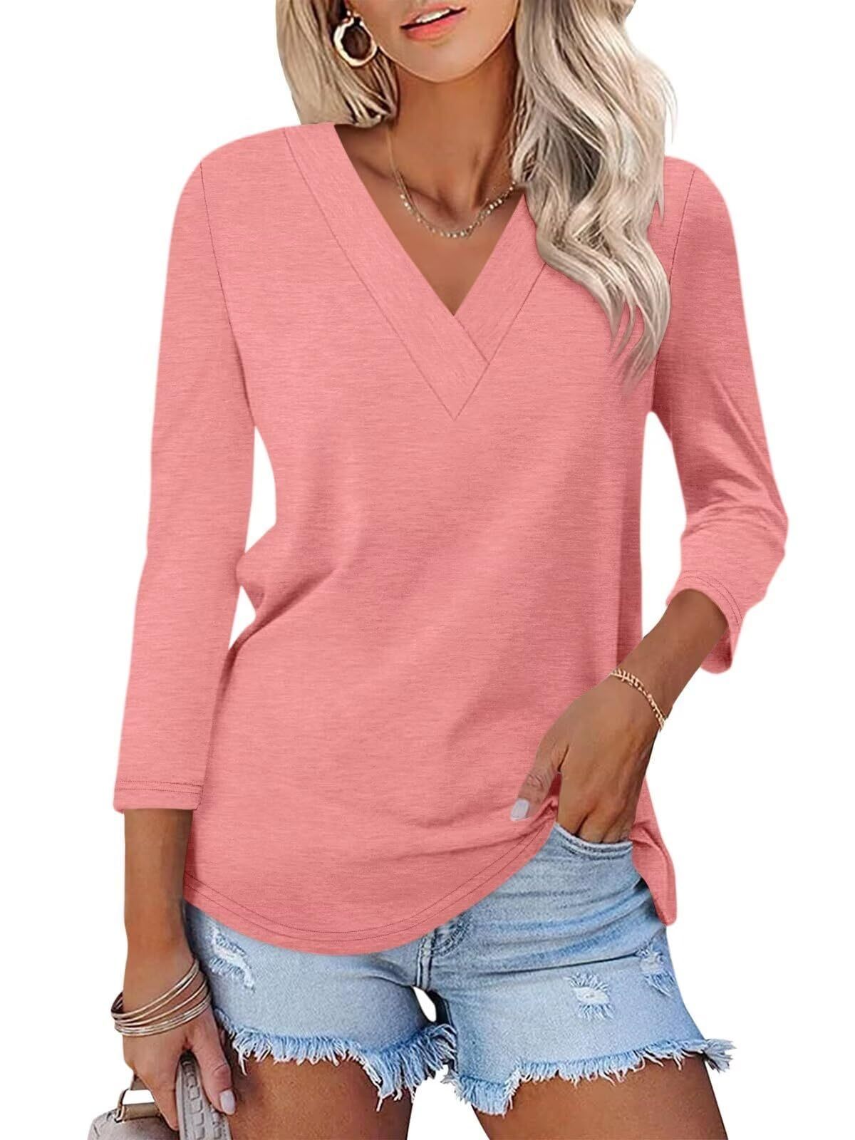 Mika | Classic V-Neck Tee
