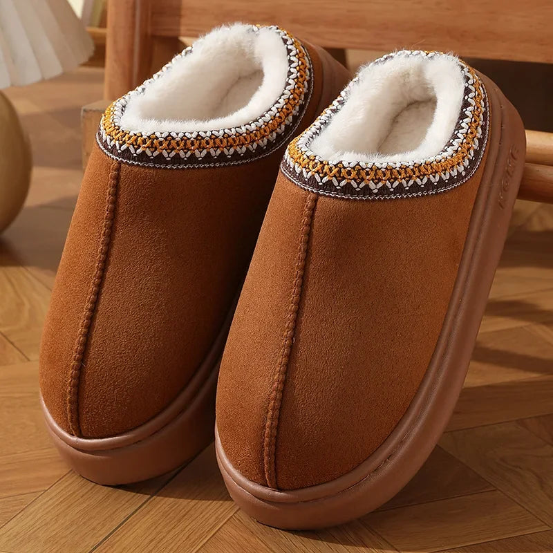 Chloe | Fluffy Platform Slippers