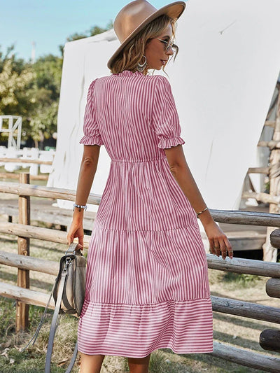 Elodie | Striped Tassel Midi