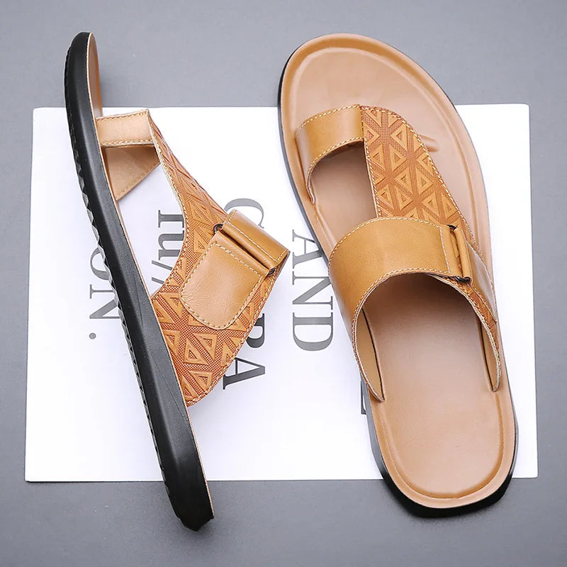 Callen Luxe | Bare Leather Sandals