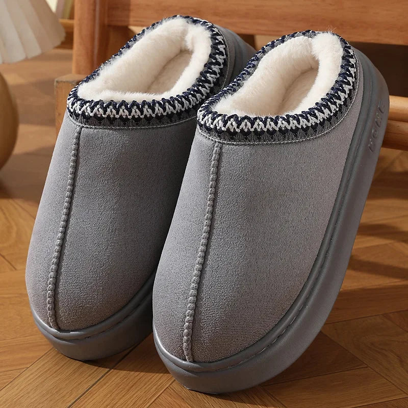 Chloe | Fluffy Platform Slippers