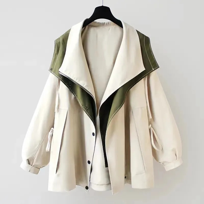 Breanna | Two-Tone Hooded Jacket