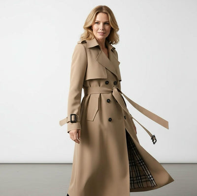 Elara | Women’s Classic Double-Breasted Trench Coat