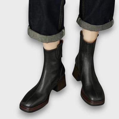 Fien | Classic Leather Ankle Boots