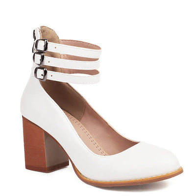 Sophia | Ankle Strap Chunky Heel Sandals