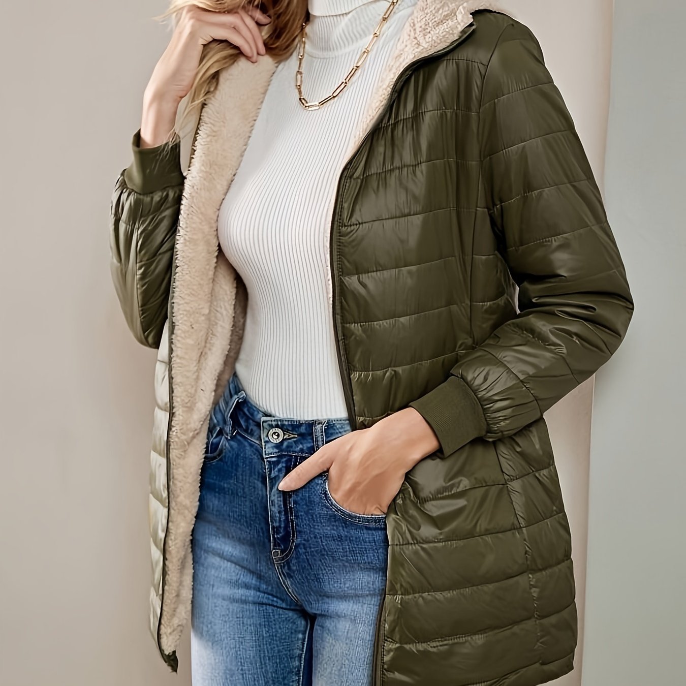 Clara | Warm Winter Hooded Puffer Jacket