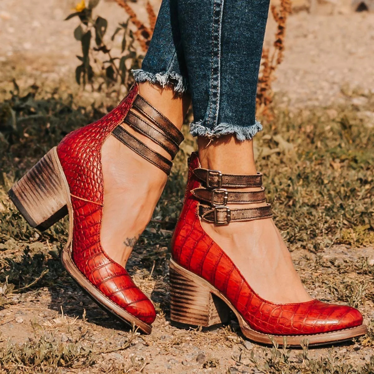 Cynthia | Rustic Charm Heels