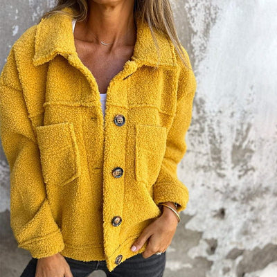 Calla | Cozy Sherpa Button-Up Jacket
