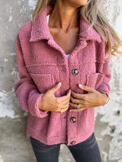 Calla | Cozy Sherpa Button-Up Jacket