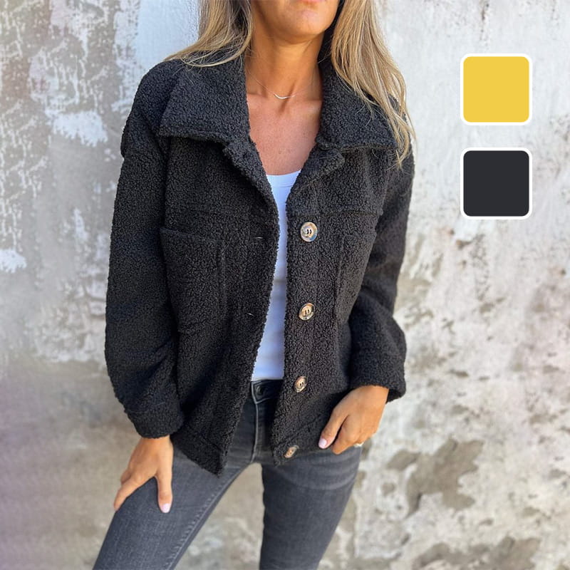 Calla | Cozy Sherpa Button-Up Jacket