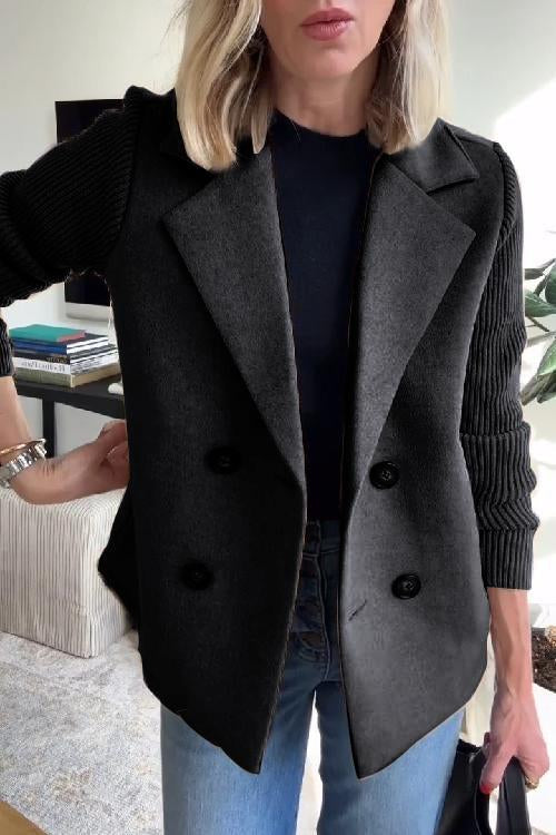 Aria | Women’s Double-Breasted Knit Blazer